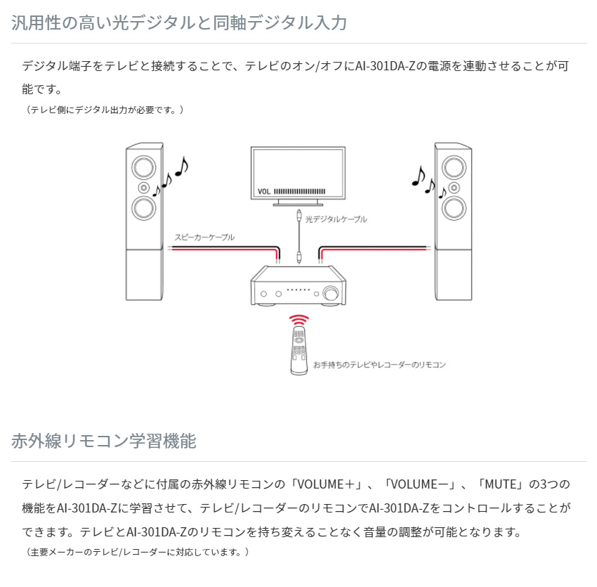 TEAC コンパクトプリメインアンプ AI-301DA-Z/S【福山楽器センター】