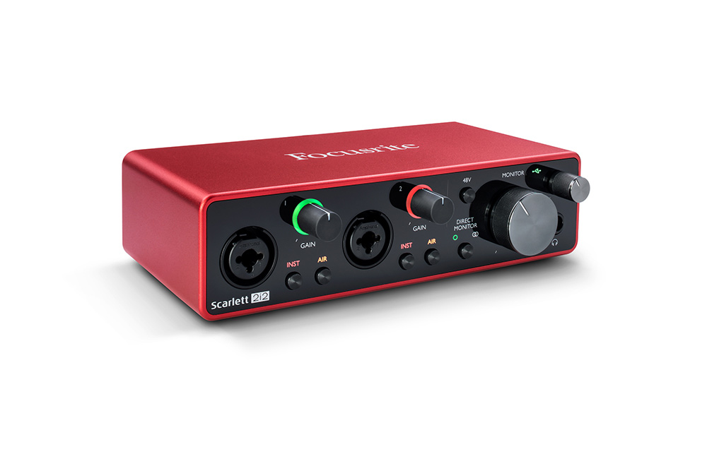 Focusrite USBオーディオインターフェイス Scalett 2i2 G3(LEWITT コンデンサーマイク LCT240Pro付セット )【福山楽器センター】