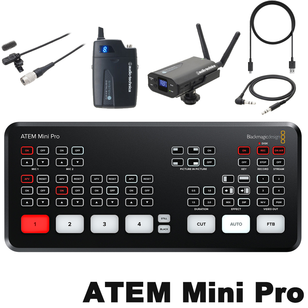 Blackmagic HDMI ビデオスイッチャー ATEMminiPro (ワイヤレス