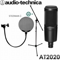 高品質付属品セット□audio-technica コンデンサーマイク AT2020【福山