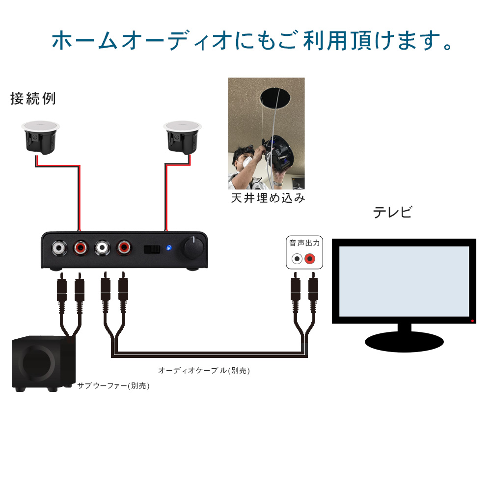 天井 埋め込み ストア スピーカー テレビ