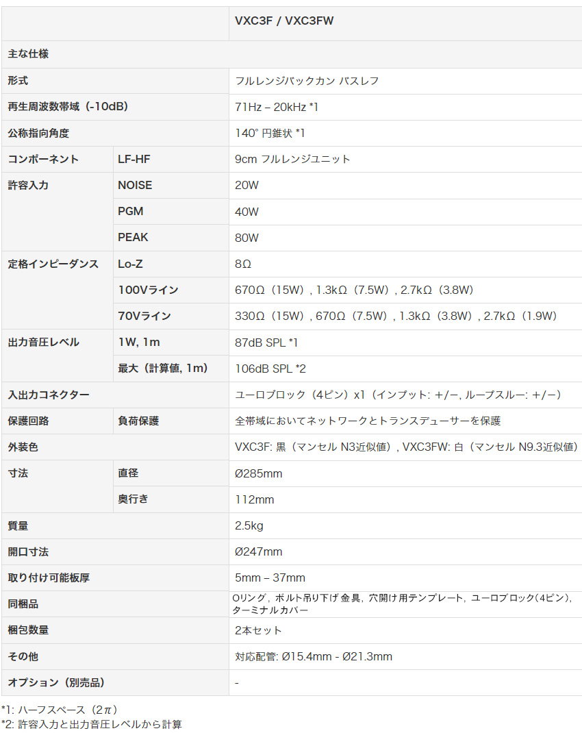 YAMAHA 壁掛けスピーカーVS6 + 天井埋め込みスピーカー + 赤外線