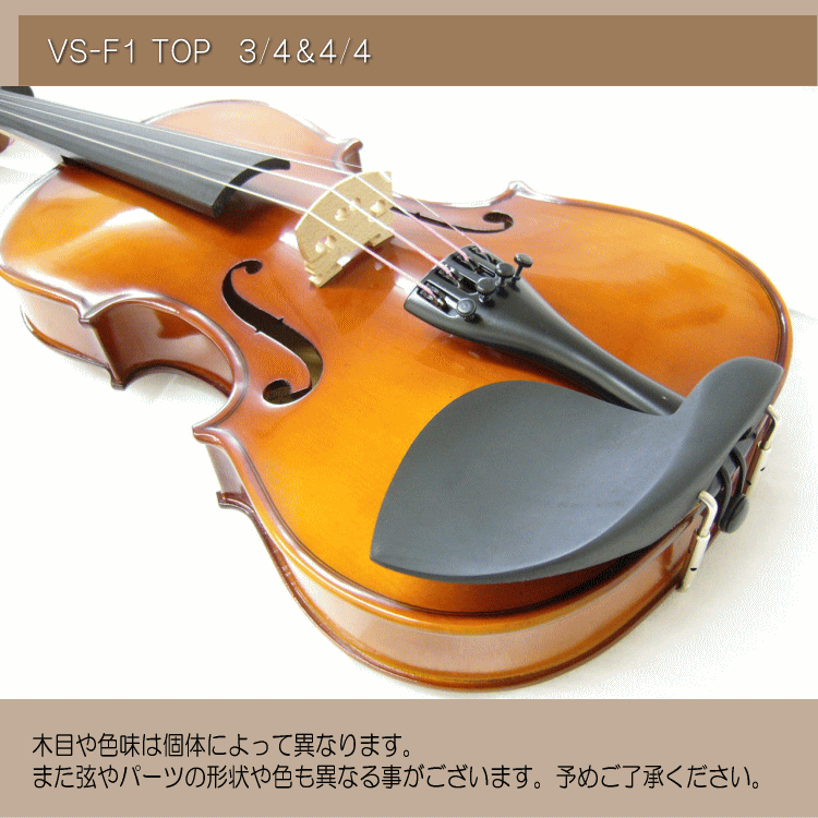 カルロジョルダーノ バイオリンセット(9点セット) VS-F1 3/4 (身長130～145cm)：by福山楽器センター